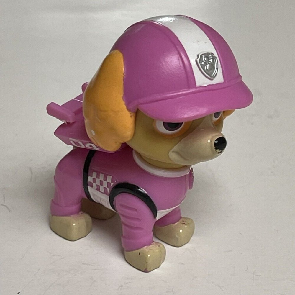 Nickelodeon Paw Patrol Skye Race Car Figure 2 Inches Cake Topper Kids Toy Pink